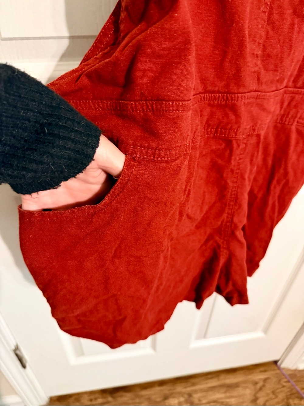 torrid Rust Red Short Overalls - Picture 8 of 11